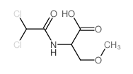 Alanine,N-(dichloroacetyl)-3-methoxy-, DL- (8CI) structure
