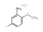 5-氟-2-甲氧基苯胺盐酸盐结构式