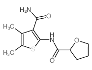 N-(3-carbamoyl-4,5-dimethylthiophen-2-yl)oxolane-2-carboxamide Structure