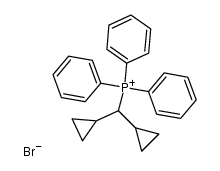 (Dicyclopropylmethyl)-triphenylphosphonium-bromid结构式
