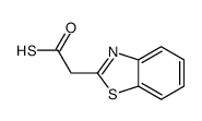 2-Benzothiazoleethanethioicacid(9CI)结构式