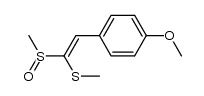 4-methoxy-β-methylsulfinyl-β-methylthiostyrene Structure