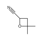 4,4-二甲基-2-氧杂环丁烷甲腈结构式