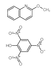 2-methoxyquinoline; 2,4,6-trinitrophenol structure