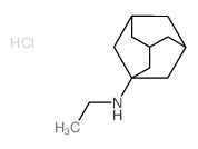 Tricyclo[3.3.1.13,7]decan-1-amine,N-ethyl-, hydrochloride (1:1) structure
