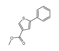 5-phenyl-thiophene-3-carboxylic acid methyl ester结构式