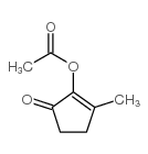 3-(乙酰氧基)-2-甲基-2-环戊烯-1-酮结构式