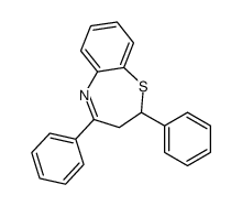 2,4-diphenyl-2,3-dihydro-1,5-benzothiazepine结构式