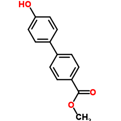 4-羟基-[1,1-联苯]-4-羧酸甲酯结构式