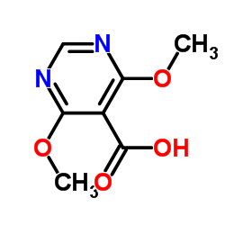 4,6-Dimethoxy-5-pyrimidinecarboxylic acid Structure