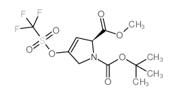 (S)-1-TERT-BUTYL 2-METHYL 4-(((TRIFLUOROMETHYL)SULFONYL)OXY)-1H-PYRROLE-1,2(2H,5H)-DICARBOXYLATE Structure