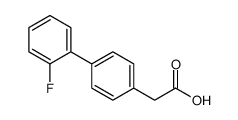 2-[4-(2-fluorophenyl)phenyl]acetic acid Structure