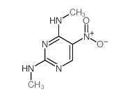 N2,n4-二甲基-5-硝基-2,4-嘧啶二胺结构式