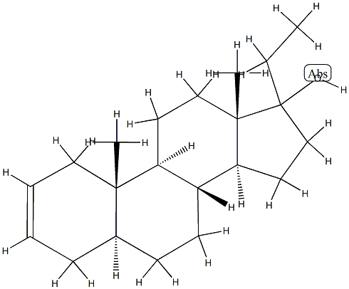 (17ξ)-5α-Pregn-2-en-17-ol Structure
