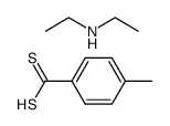 diethylammonium 4-methylbenzenecarbodithioate结构式
