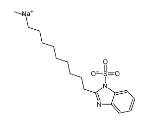 sodium,2-undecylbenzimidazole-1-sulfonate结构式