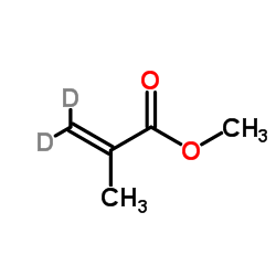 Methyl 2-methyl(2H2)-2-propenoate Structure