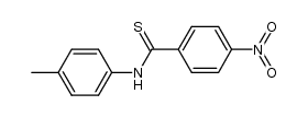 N-(4-methylphenyl)-4-nitrothiobenzamide Structure