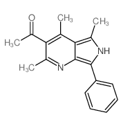 2,4,5-Trimethyl-3-acetyl-7-phenyl-6H-pyrrolo(3,4-b)pyridine结构式