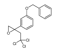 2-(3-phenylmethoxyphenyl)-2-(2,2,2-trichloroethyl)oxirane Structure