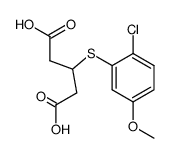 3-((2-chloro-5-methoxyphenyl)thio)pentanedioic acid Structure