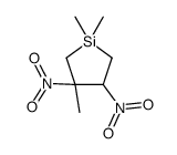 1,1,3-trimethyl-3,4-dinitrosilolane结构式