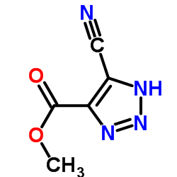 (9ci)-5-氰基-1H-1,2,3-噻唑-4-羧酸甲酯结构式