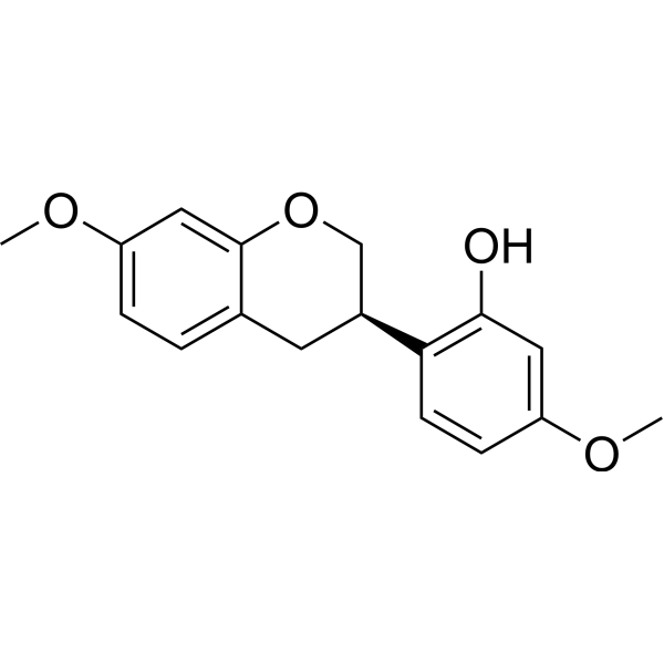 (R)-2-(3,4-二氢-7-甲氧基-2H-1-苯并吡喃-3-基)-5-甲氧基苯酚图片