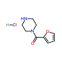 N-(2-呋喃甲酰基)哌嗪盐酸盐结构式