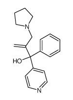 1-phenyl-1-pyridin-4-yl-2-pyrrolidin-1-ylmethyl-prop-2-en-1-ol Structure