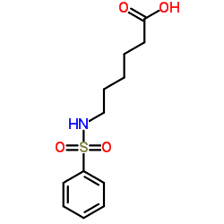 6-Benzenesulfonylamino-hexanoic acid结构式