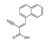 2-cyano-3-naphthalen-1-ylprop-2-enoic acid结构式