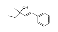 3-methyl-1-phenylpent-1-en-3-ol Structure