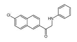 2-anilino-1-(6-chloronaphthalen-2-yl)ethanone Structure