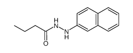 Butyryl-β-naphthylhydrazin结构式
