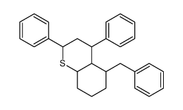 5-benzyl-2,4-diphenyl-3,4,4a,5,6,7,8,8a-octahydro-2H-thiochromene结构式