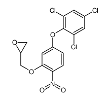 2-[[2-nitro-5-(2,4,6-trichlorophenoxy)phenoxy]methyl]oxirane Structure