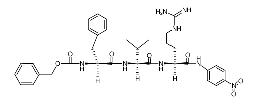 Z-Phe-Val-Arg-p-nitroanilid结构式