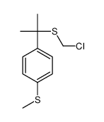 1-[2-(chloromethylsulfanyl)propan-2-yl]-4-methylsulfanylbenzene结构式