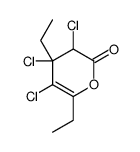 3,4,5-trichloro-4,6-diethyl-3H-pyran-2-one结构式
