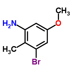 3-Bromo-5-methoxy-2-methylaniline Structure