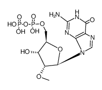 2'-O-methylguanosine 5'-diphosphate结构式