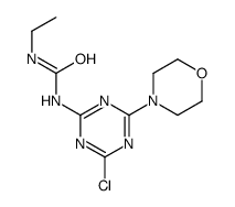 1-(4-chloro-6-morpholin-4-yl-1,3,5-triazin-2-yl)-3-ethylurea结构式