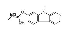 (9-methyl-9H-pyrido[3,4-b]indol-9-ium-7-yl) N-methylcarbamate,chloride Structure