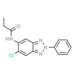 N-(6-Chloro-2-phenyl-2H-benzotriazol-5-yl)propanamide结构式