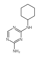 1,3,5-Triazine-2,4-diamine,N2-cyclohexyl- Structure