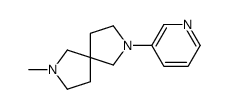 7-methyl-2-pyridin-3-yl-2,7-diazaspiro[4.4]nonane结构式