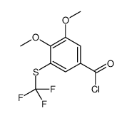 3,4-dimethoxy-5-(trifluoromethylsulfanyl)benzoyl chloride结构式