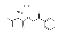 L-valine 2-oxo-2-phenyl-ethyl ester, hydrobromide结构式