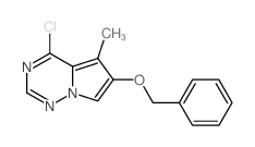 6-Benzyloxy-4-chloro-5-methylpyrrolo[2,1-f][1,2,4]triazine结构式